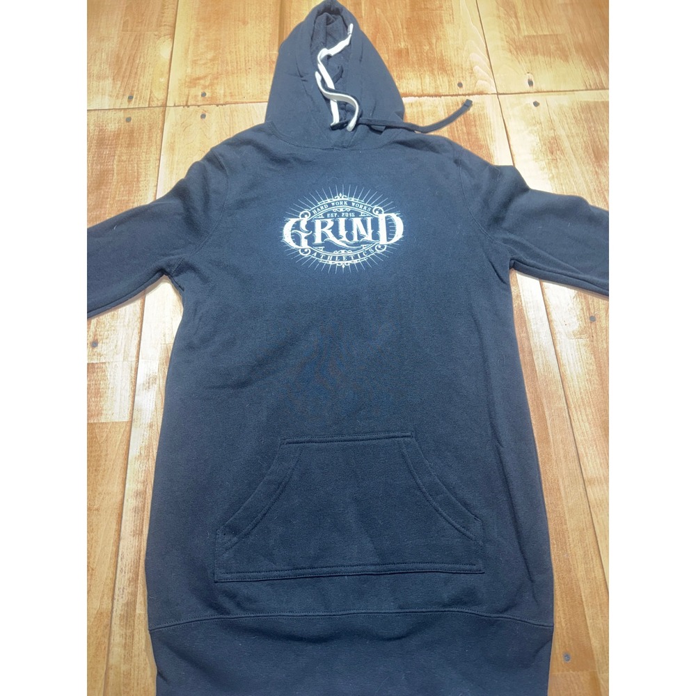 GRIND Apparel Black Hoodie Long Sleeve Pullover‎ Graphic Print Women's M